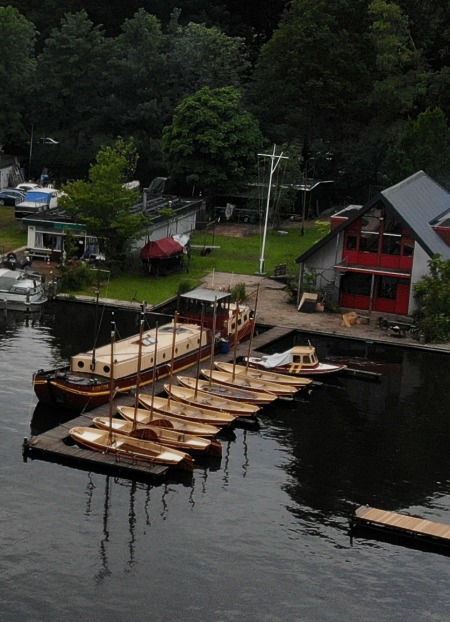 Onze haven vanuit de lucht